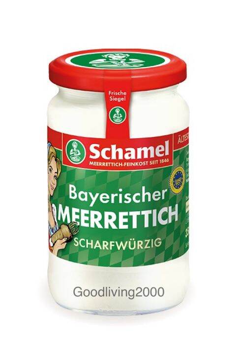 (Free shipping) Schamel Bayerischer Meerrettich Scharfwürzig 350 g เบเย ...
