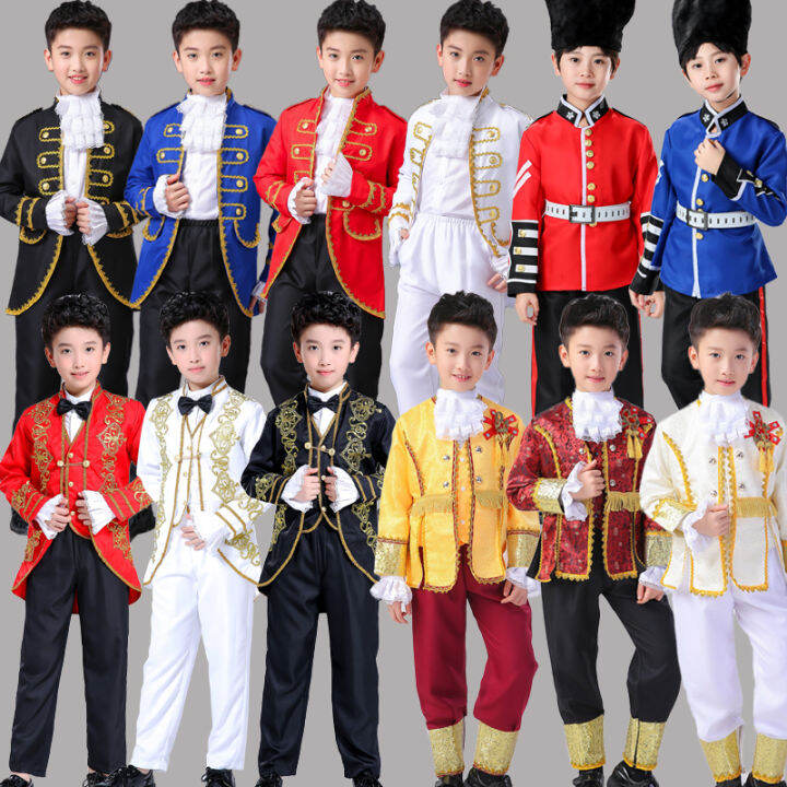 Children's EuropeanStyle Court Prince Costume Dutch Drama Dancing