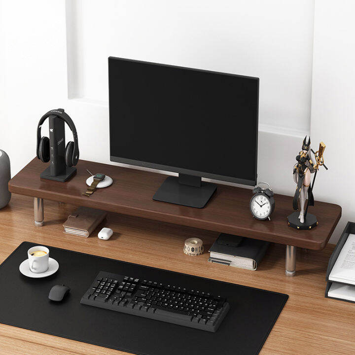 Computer Monitor Elevated Rack Office Desk Surface Panel Storage Rack