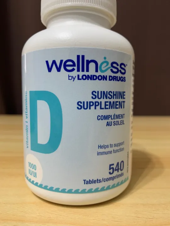 Vitamin D3 Sunshine Supplement 1000iu 540 tablets EXP 1/2024 Wellness brand From Canada Lazada PH