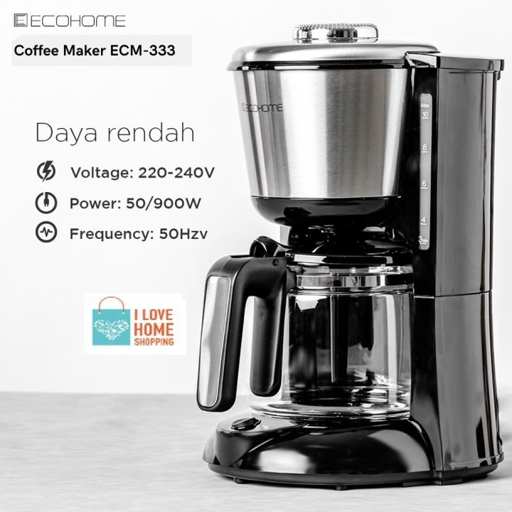 Ecohome Coffee Maker ECM-333 Low Watt Mesin Pembuat Kopi Dan Teh