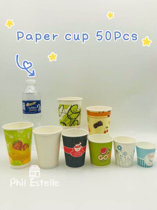 50PCS PLAIN / PRINTED PAPER CUP | Lazada PH