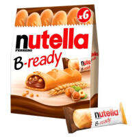 Nutella B-Ready เวเฟอร์สอดไส้ช็อคโกแลต นูเทลล่า 6s EXP:02/07/2022