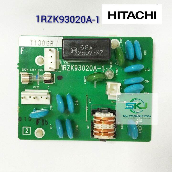 แผงควบคุมแอร์-แผงลดสัญญาณรบกวน-hitachi-p-w-b-nfboard-pmras-72cha3-025-irzk93020a-อะไหล่แท้อะไหล่ถอด