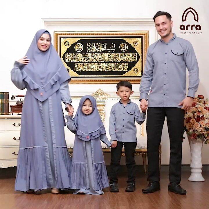 Baju Muslim Keluarga Baju Couple Terbaru Gamis Koko Viral Dewasa dan