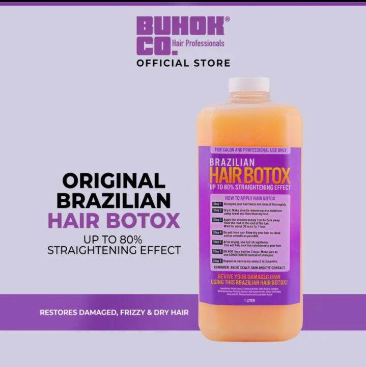 ORIGINAL BRAZILIAN HAIR BOTOX TREATMENT UP TO 80 STRAIGHTENING EFFECT