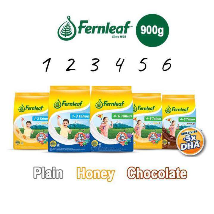 Fernleaf 123 456 900G Plain/ Coklat/ Madu Lazada