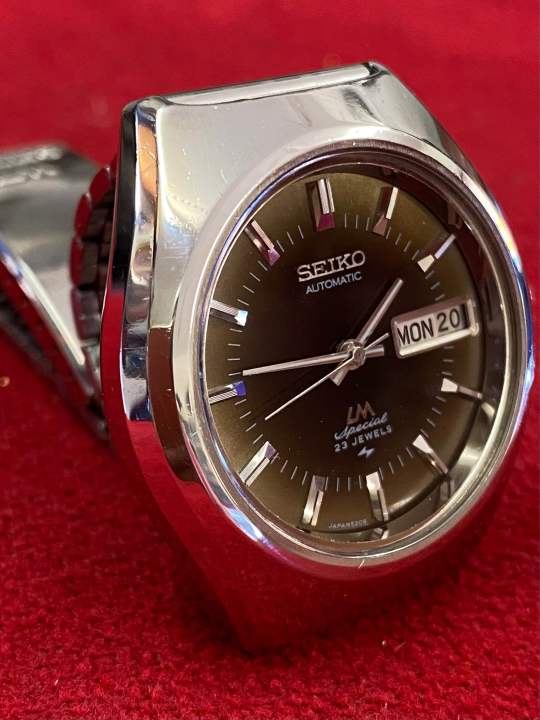 seiko-automatic-lm-special-23-jewels-หน้าปัดทูโทน-ตัวเรือนสแตนเลส-นาฬิกาผู้ชาย-มือสองของแท้