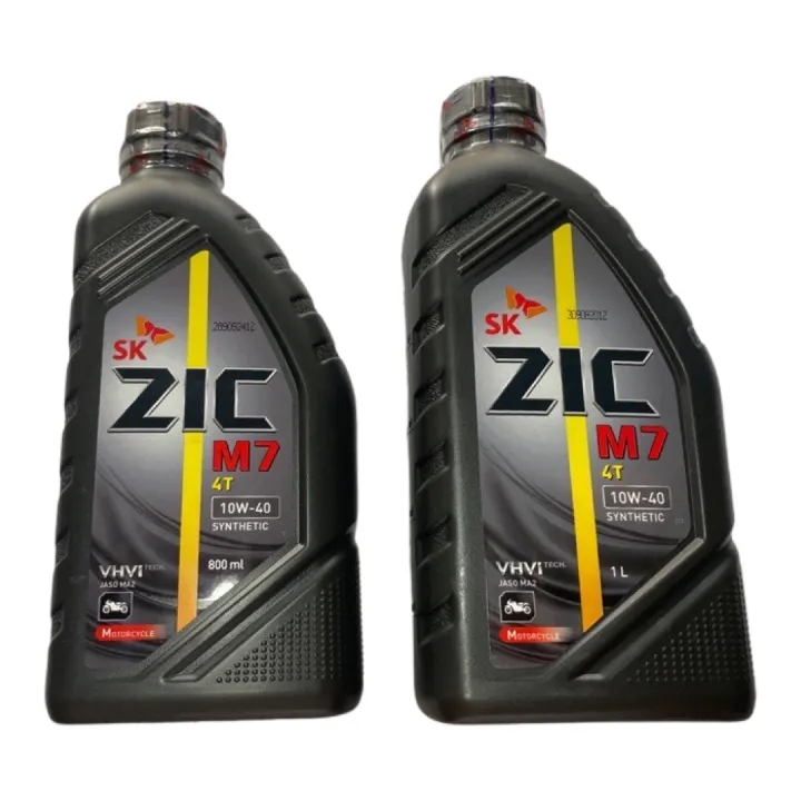 ZIC M7 4T 10W-40 Synthetic Motor Oil 800ml |1Liter AUTHENTIC | Lazada PH