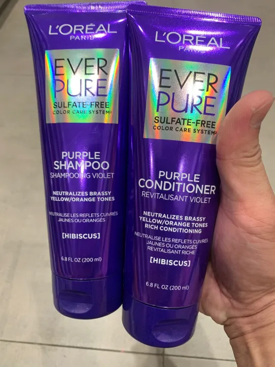 Loreal Purple Shampoo & Conditioner Set per order Lazada PH