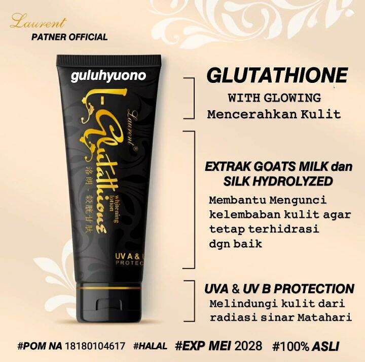 Laurent Glutathione Whitening Lotion 250ml Extra Buble Lazada Indonesia 0746