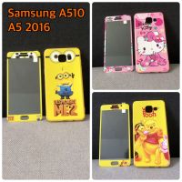 เคสและฟิล์ม Samsung Galaxy A5 2016/A510 เคสฟิล์มลายการ์ตูน เคสหมีพูห์ เคสมินเนี่ยน เคสโดเรม่อน เคสสติช เคสคิตตี้ เคสAdidas เคสมิกกี้เม้าส์ เคสวันพีช