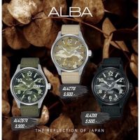 Alba Active Camoflage Automatic AL4267X1 เขียว ราคาป้าย 5,400 บาท AL4271X1 กากี ราคาป้าย 5,400 บาท AL4311X1 ดำPVD ราคาป้าย 5,600 บาท