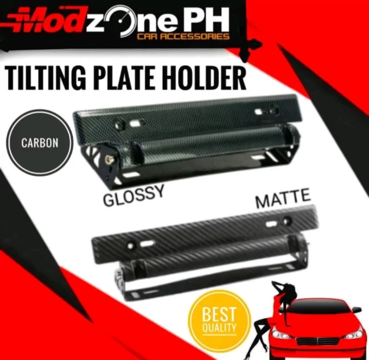 TILTING PLATE HOLDER CARBON FIBER LOOK UNIVERSAL GOOD QUALITY Lazada PH