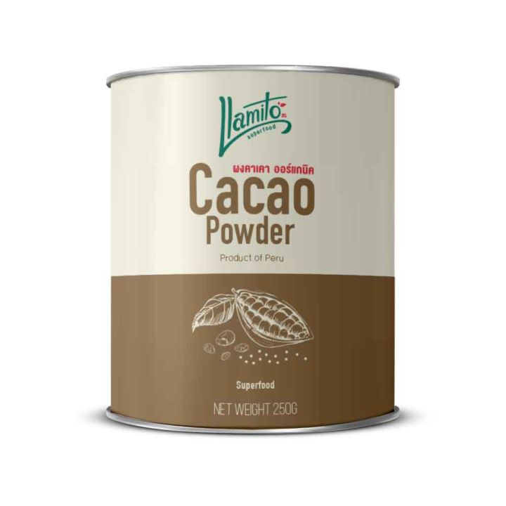 organic-cacao-powder-ผงคาเคา-ออร์แกนิค-คัดเกรดคุณภาพ-organic-cacao-ขนาด-250-กรัม