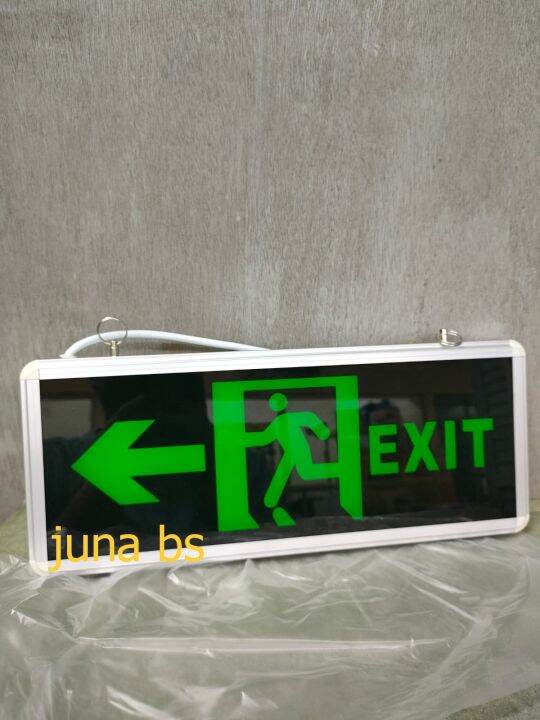 LAMPU EXIT LED / LAMPU PETUNJUK DARURAT / LAMPU EMERGENCY EXIT 2 SISI ...