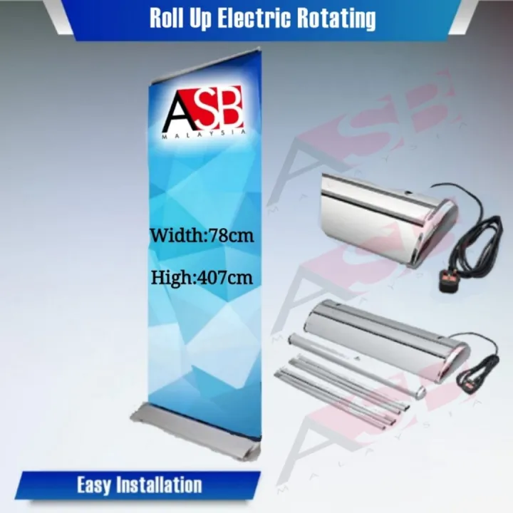 Electric Rotating Roll Up Bunting Stand [ROLLER] Lazada