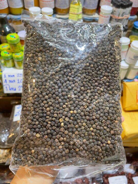 พริกไทย-พริกไทยดำ-พริกไทยเม็ด-คัดคุณภาพ-กลิ่นหอม-black-pepper-peppercorns-ขนาด-500-กรัม