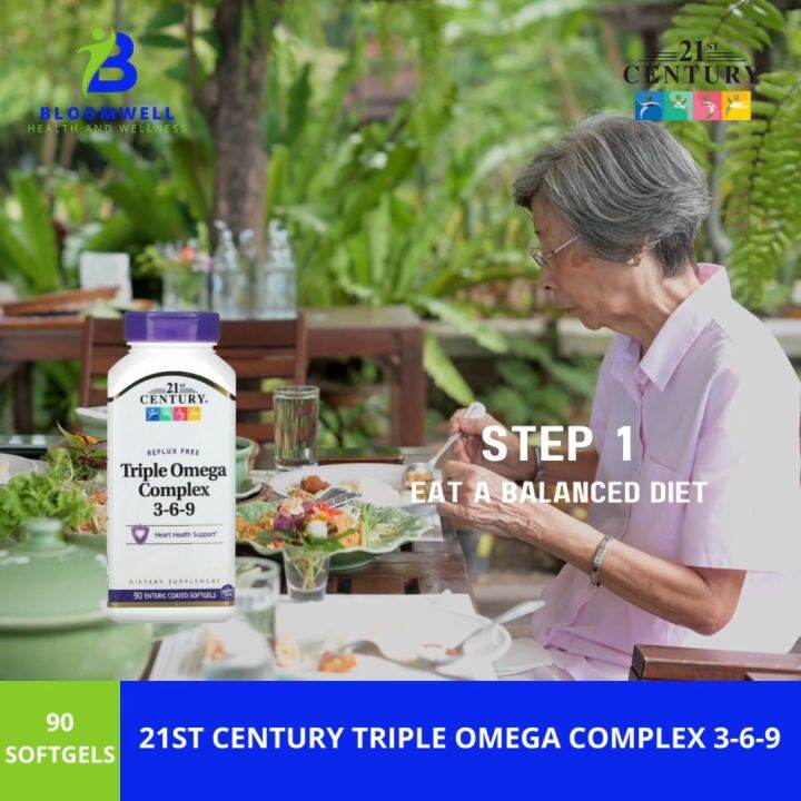 21st Century, Triple Omega Complex 369, 90 Enteric Coated Softgels