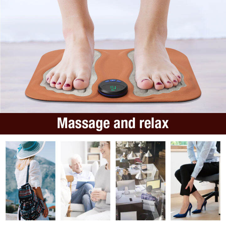 3d Foot Massage Pad Microcurrent Pulse Calf Massager Automatic Foot