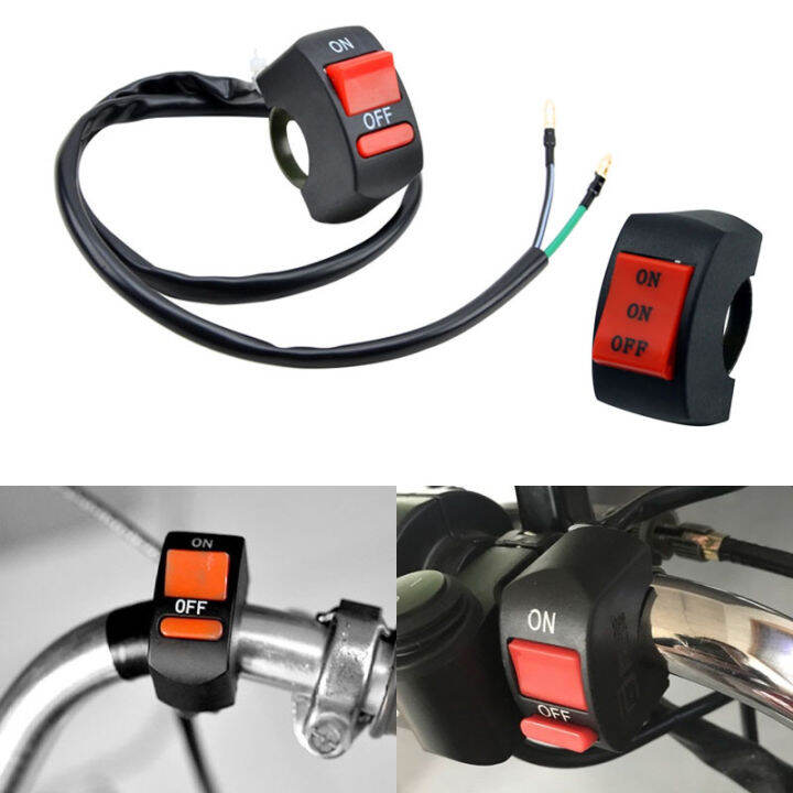 Universal Motorcycle On Off Assy Kill Switch 3 Way Mini Driving Switch ...