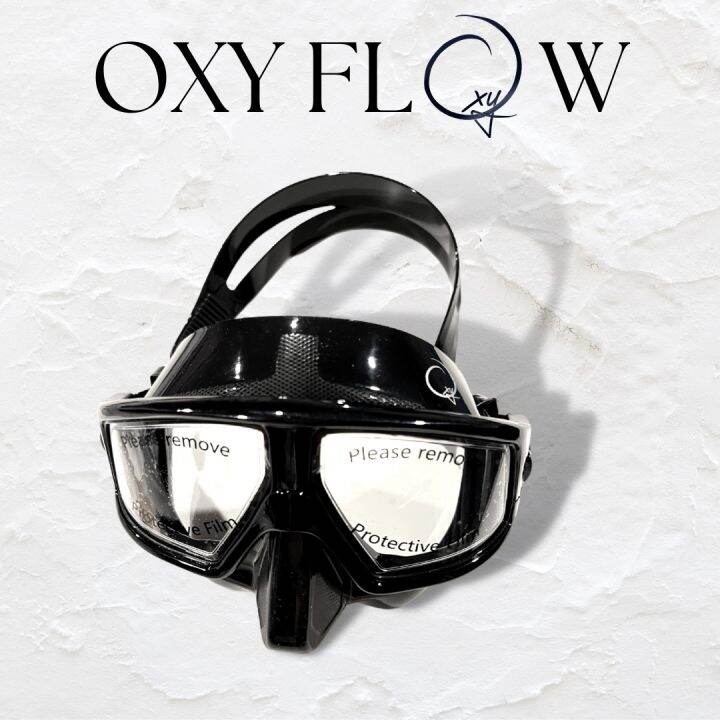 oxy-flow-mask-low-volume-mask-เลนส์-poly-carbonate-มุมมอง-180องศา-anti-fog