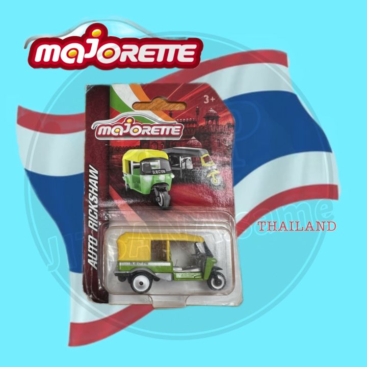 รถโมเดล-majorette-โมเดลรถเหล็ก-รถตุ๊กตุ๊ก-tuk-tuk-thailand-รถ-3-ล้อ-แท้-100