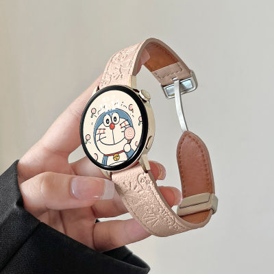 Psnld สายนาฬิกาสำหรับสมาร์ทวอทช์สปอร์ต Huawei watch4/3pro สายนาฬิกาหนัง gt3gt2gt1สายนาฬิกาแบบใหม่พิมพ์ลายนูนสร้างสรรค์สำหรับผู้หญิง Honor watchwatch2สายทดแทน GT4
