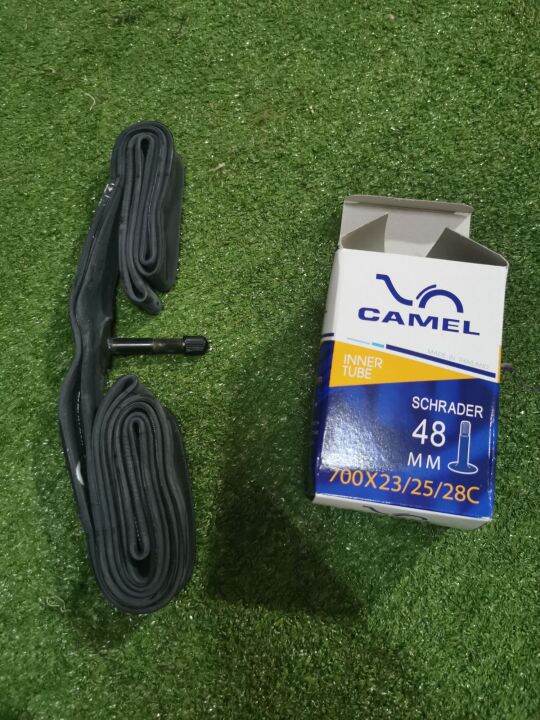 ยางในจักรยาน-เสือหมอบ-ขนาด-700-23-25-28-จุกยาว-ยี่ห้อ-camel