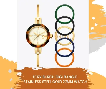 Tory Burch TBW2100 Gigi Bangle Stainless Steel Watch Gold-Tone