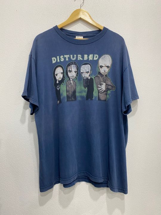 เสื้อวง-disturbed-วินเทจแท้-หายาก