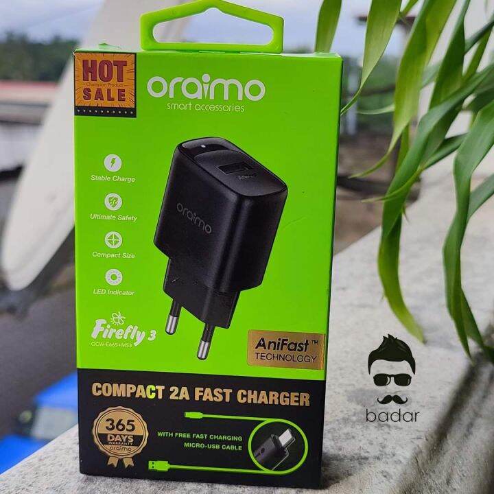 Oraimo Fast Charging Wall Charger Ocw E S M Lazada Indonesia