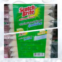 Scotch Brite สก๊อตช์ไบรต์ สก็อตไบรท์ ฟองน้ำหุ้มตาข่าย ฟองน้ำพร้อมตาข่าย รุ่น พรีเมี่ยม 1 แพค มี 6 ชิ้น