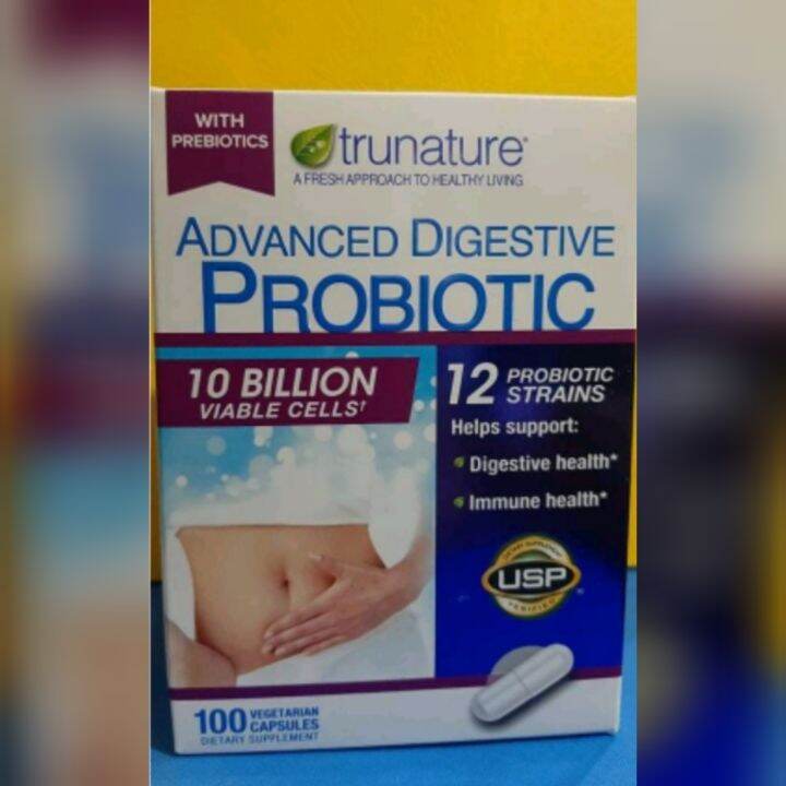 TruNature Advanced Digestive Probiotic 100 capsules w/ Prebiotics