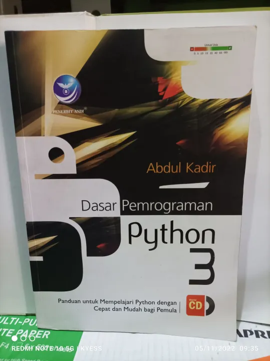 Buku Dasar Pemrograman Python 3 oleh Abdul Kadir (TANPA CD) ORIGINAL ...
