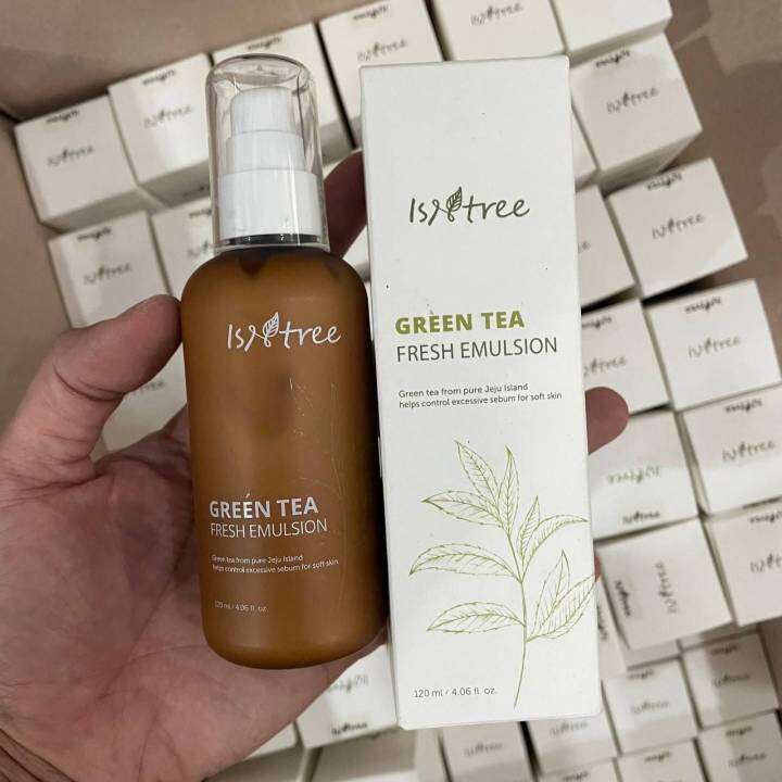 ISNTREE green Tea fresh emulsion 120 ml. Lazada.co.th