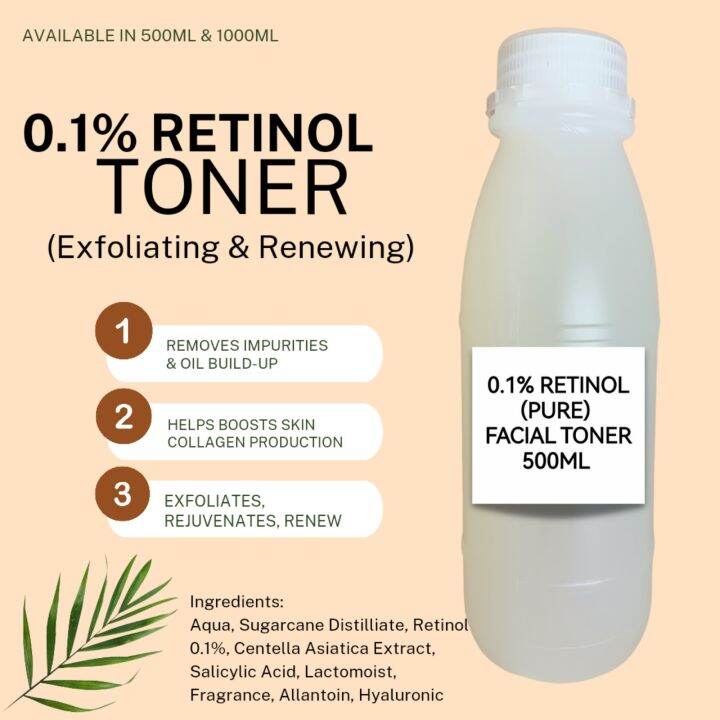 0.1 RETINOL TONER/ EXFOLIATING AND RENEWING/ WITH GREEN TEA CERAMIDES