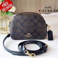 กระเป๋าสะพาย COACH MINI SERENA CROSSBODY(Brown Black) (COACH 2628)