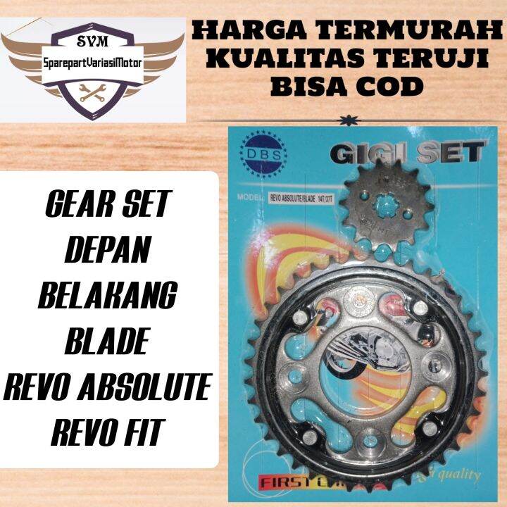 GEAR GIR SET BLADE REVO ABSOLUTE REVO FIT 37T UKURAN STANDAR ORIGINAL