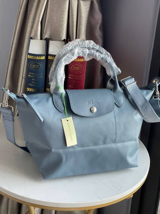 กระเป๋าสะพายรุ่นปรับสายได้-มีโลโก้-size-s-longchamp-le-pliage-neo-top-handle-bag-small-size