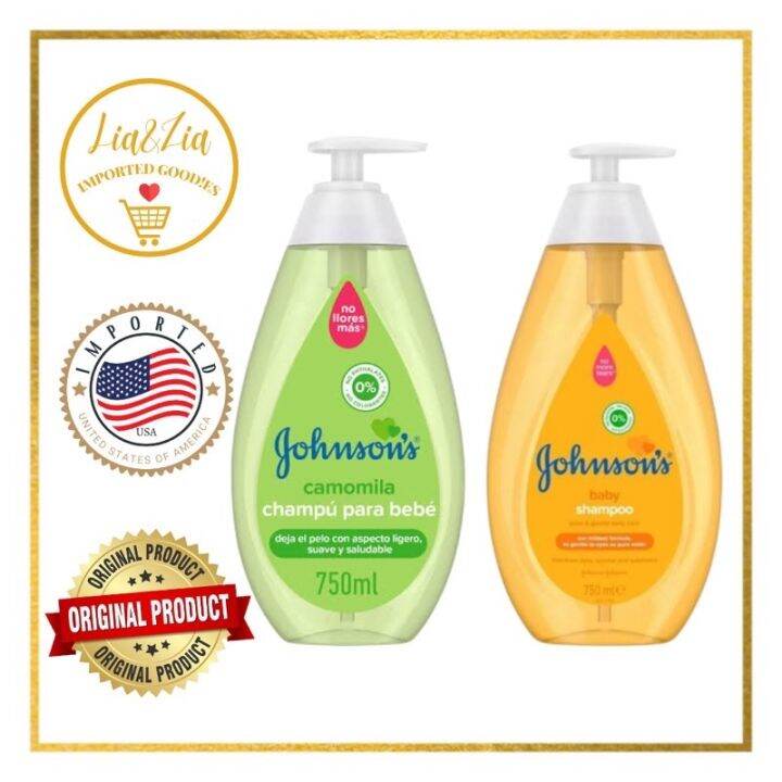Johnson’s Baby Shampoo NO MORE TEARS formula 750ml Lazada PH