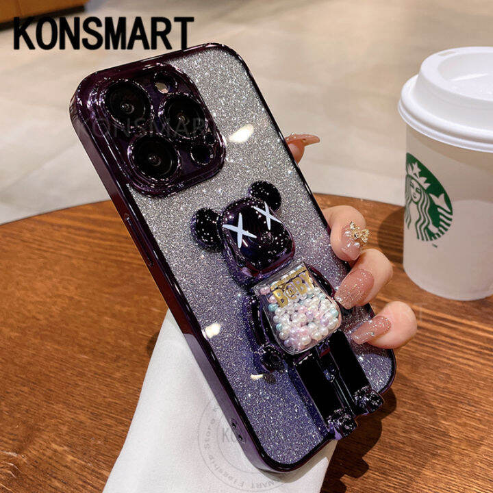 KONSMART Fashion Candy Bear Bracket Phone Case Infinix Smart8 / Tecno ...