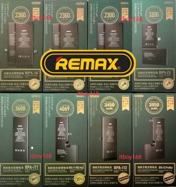 Remax Li-ion Polymer battery for 6, 6+, 6s, 6s+, 7, 7+, 8, 8+, X, XR ...