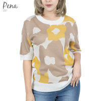 Pena house เสื้อผู้หญิงคอกลม ผ้าแฟลตนิต แขนสั้น POSW092301