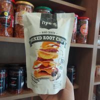 NYES Hand cooked Mixed Root Chips เผือกผสมมันเทศทอดกรอบ รสแบล็คทรัฟฟิลและเกลือทะเล 35g