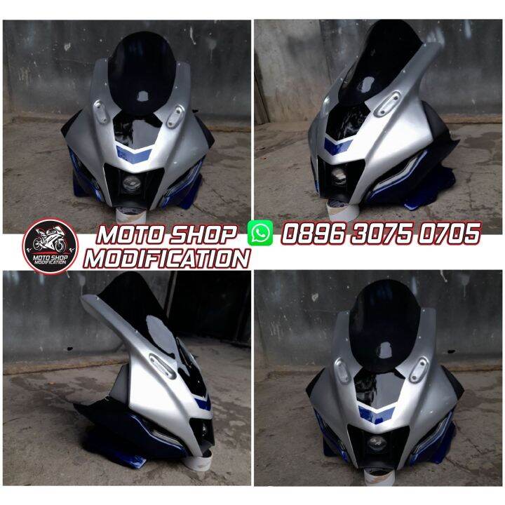 Headlamp Model R15 V4 + Lampu + Visor PNP Yamaha R15 OLD V1 V2 dan R15