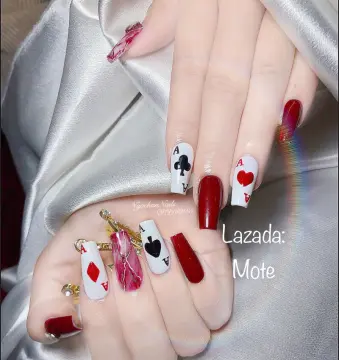 Tuyển chọn 200 mẫu nail chân bộ bài được yêu thích nhất