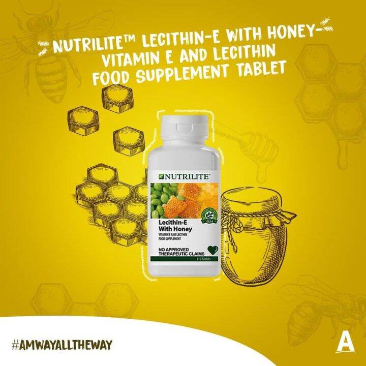 NUTRILITE™ LecithinE With Honey Tablet (contains 110 tablets) Lazada PH