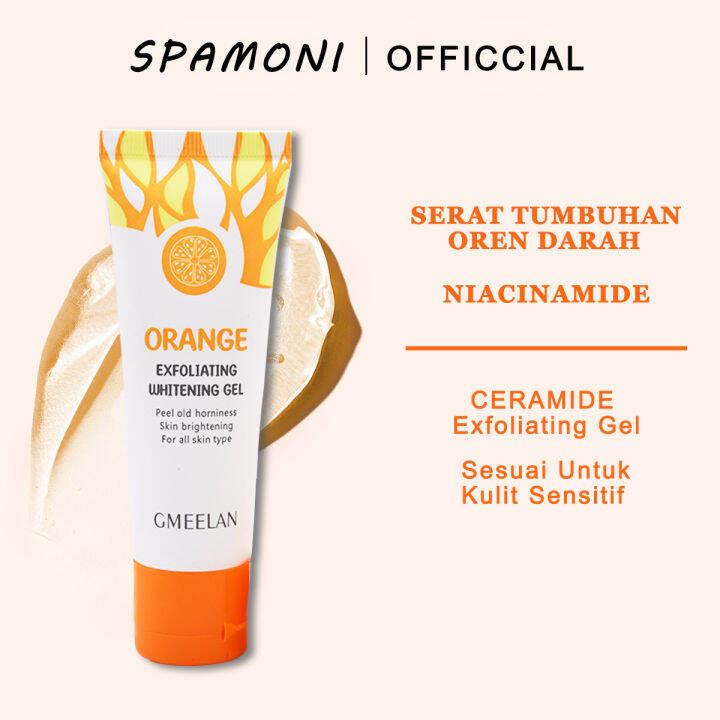 Spamoni Orange Exfoliating Whitening Gel Facial Exfoliate For Face And