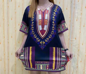 Ready Stock】Women Bohemian Clothing Plus Size Blouse Shirt